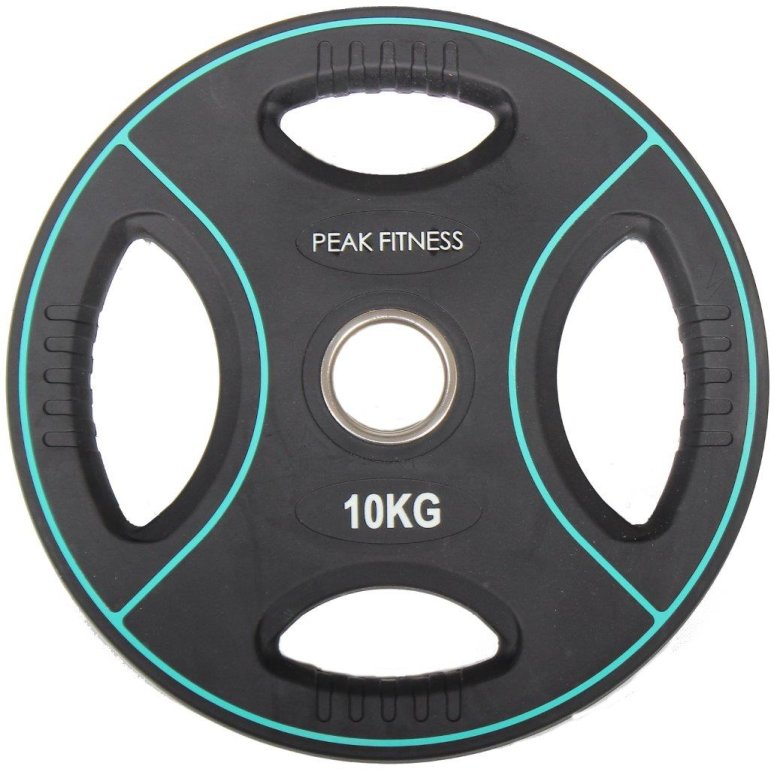 Peak Fitness 10 kg 50 mm vgtskive Poly Urethane
