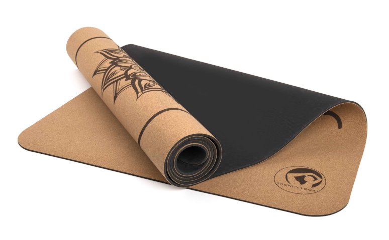 Trendy YogaMat Cork Cortica Rubber