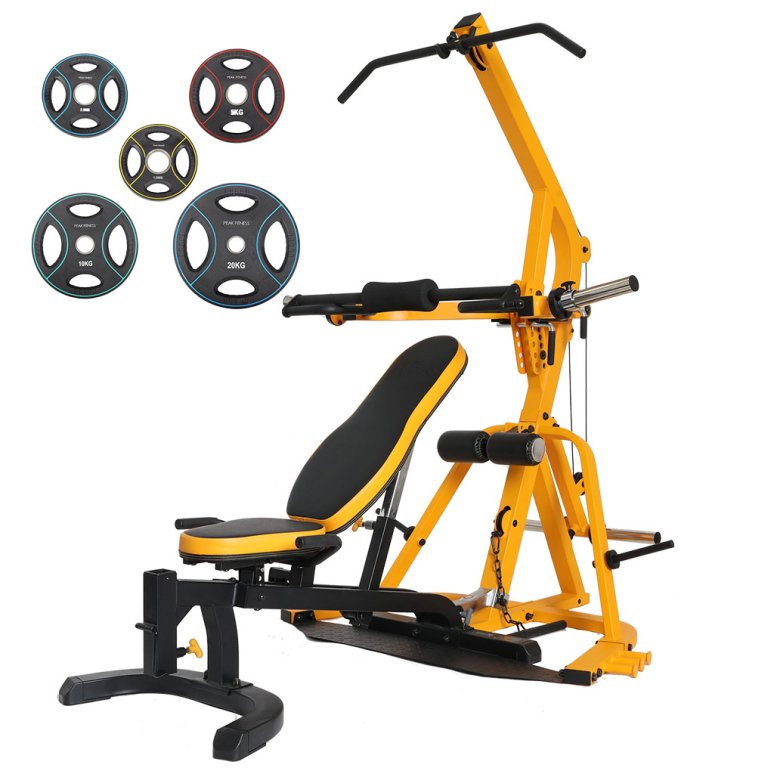 Powertec Workbench Levergym Yellow+77,5 kg PU-vgtst