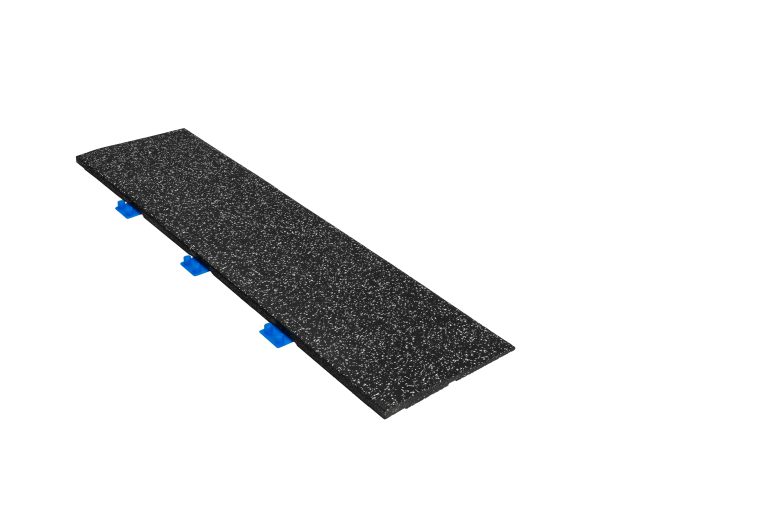 Connect tile 20mm rampe - Sort med nister